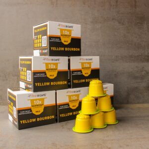 Koffiecups Yellow Bourbon 10 stuks